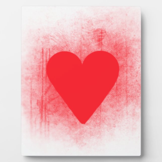 Red heart plaque (Front)