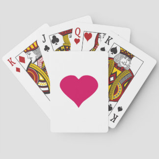 Red Heart Poker Cards