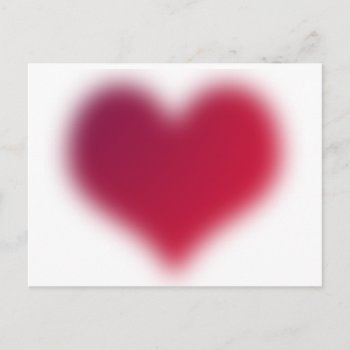 Red Heart Postcard by DonnaGrayson at Zazzle