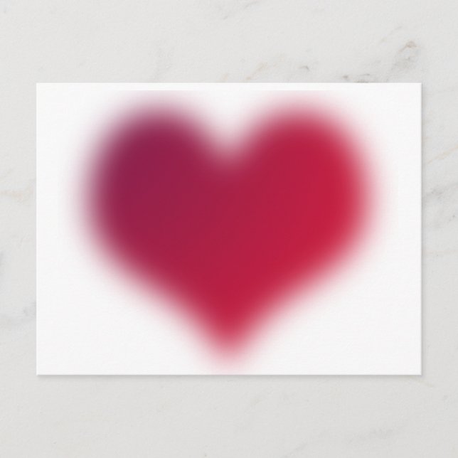 red heart postcard (Front)