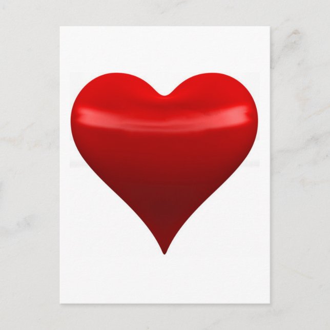 Red Heart Postcard (Front)