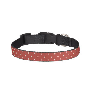 Red Heart Printed Pet Collar