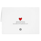 Red Heart Reminder Cards (Back Horizontal)