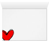 Red Heart Reminder Cards (Inside Horizontal (Bottom))