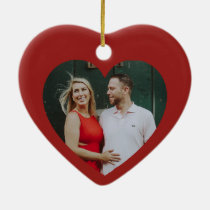 Red Heart Romantic Custom Christmas Decoration