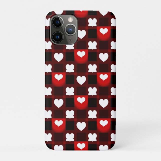 Red Heart Romantic Cute Love Aesthetic Design ❤️ Case-Mate iPhone Case (Back)