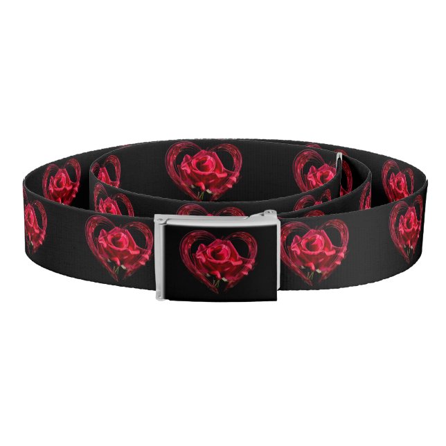Red Heart Roses Black Belt (Coil)