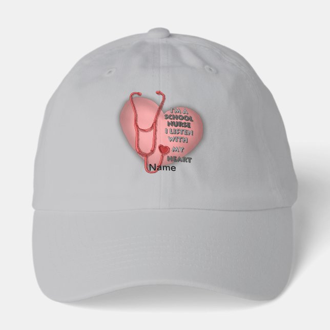 Red Heart School Nurse Hat (Front)