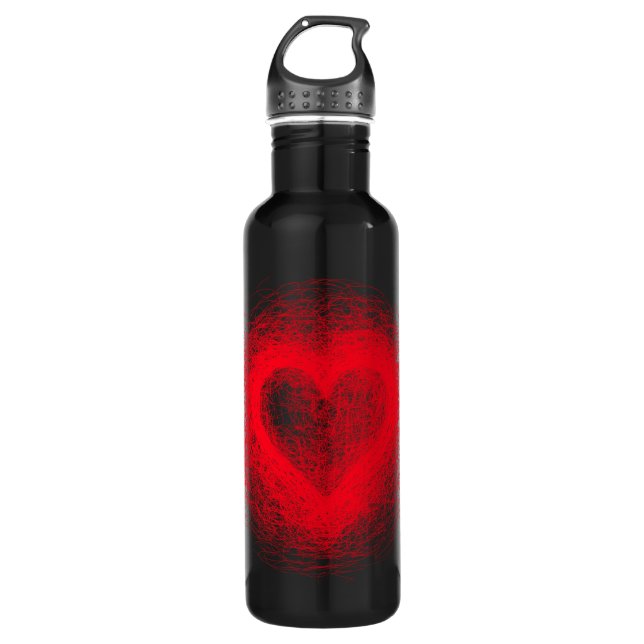 Red Heart Scratch Bottle (Front)
