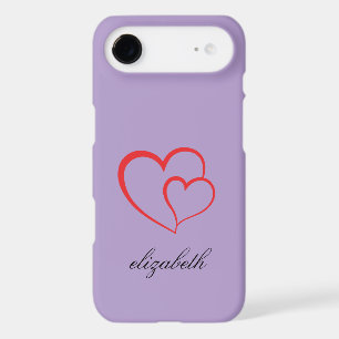 red heart shape colorful background personalized  iPhone 17 air case