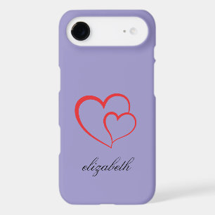 red heart shape colorful background personalized iPhone 17 air case