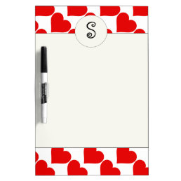 Red Heart Shape Love Classic Simple Minimalism Dry-Erase Board