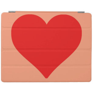 Red Heart Shape Love Classic Simple Minimalism iPad Smart Cover