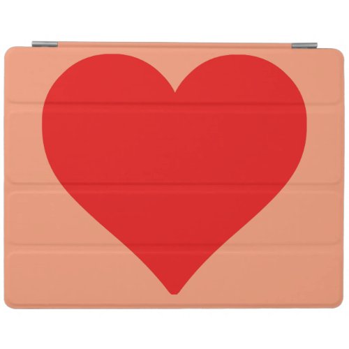 Red Heart Shape Love Classic Simple Minimalism iPad Smart Cover