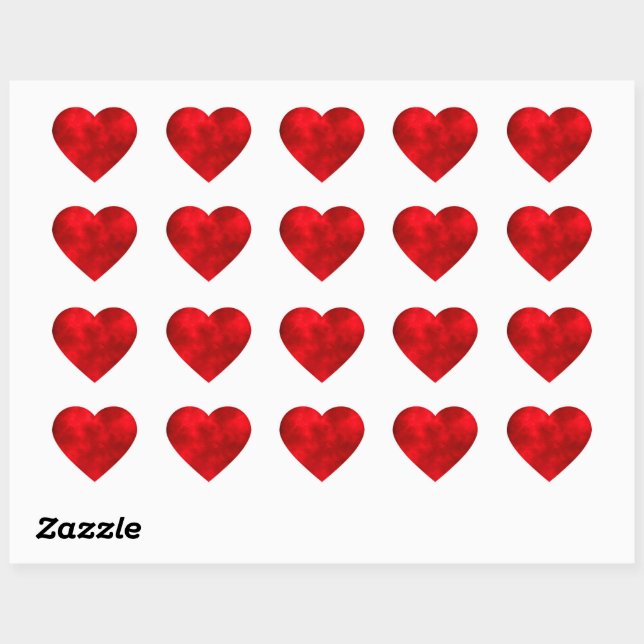 Red Heart Sticker (Sheet)