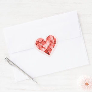 Red heart sticker