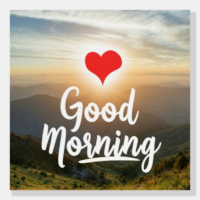 Red Heart Sunny Good Morning Foam Board (Front)
