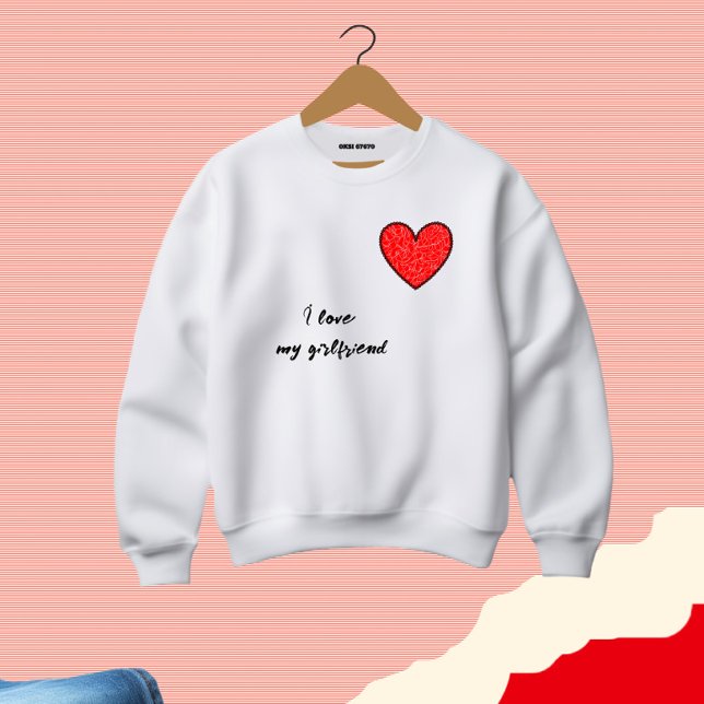 Red heart  sweatshirt (Creator Uploaded)