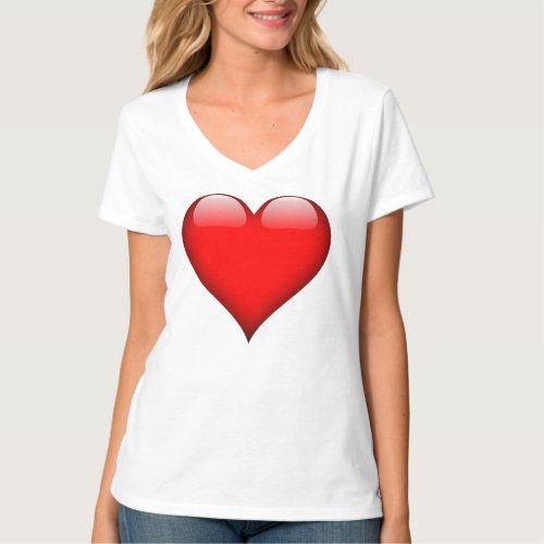 Red heart T_Shirt