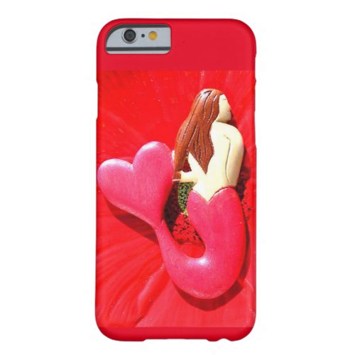 red heart_tailed mermaid barely there iPhone 6 case