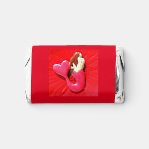 red heart-tailed mermaid hershey's miniatures