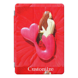 Red heart-tailed mermaid Thunder_Cove iPad Pro Cover