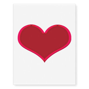Red Heart Tattoo (Temporary)