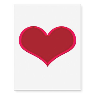 Red Heart Tattoo (Temporary)