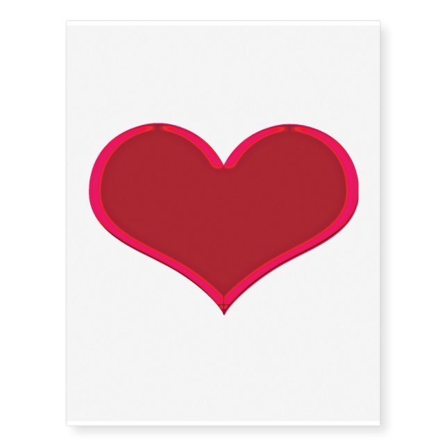 Red Heart Tattoo (Temporary) (Front)