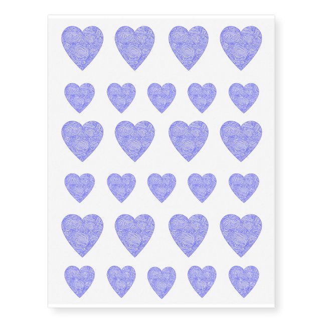 Red Heart Temporary Tattoos (Front)