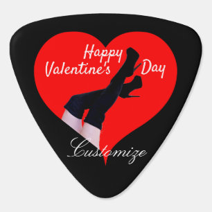 Red Heart Thigh-high Boots Valentine Thunder_Cove Guitar Pick