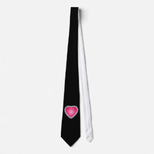 Red heart tie