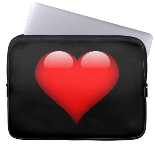 Red Heart Trendy Love Wedding Laptop Sleeve