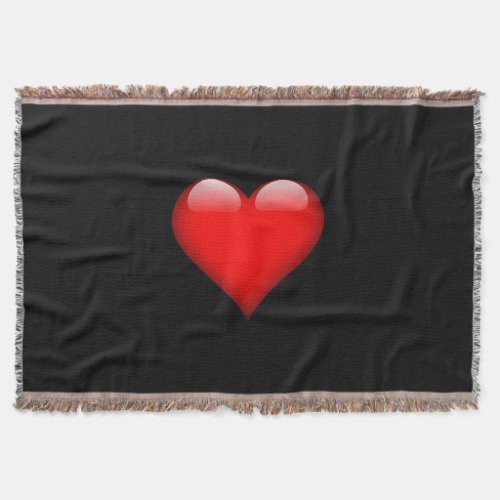 Red Heart Trendy Love Wedding Throw Blanket