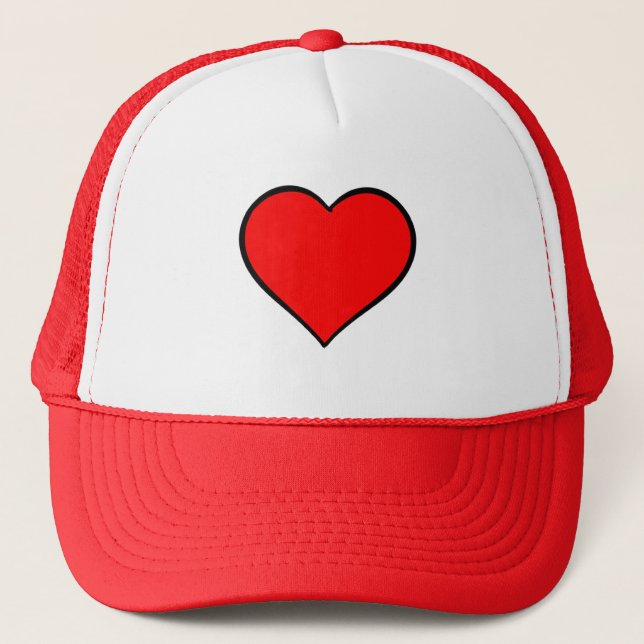Red Heart Trucker Hat (Front)