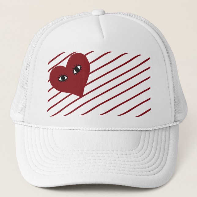 Red Heart Trucker Hat (Front)