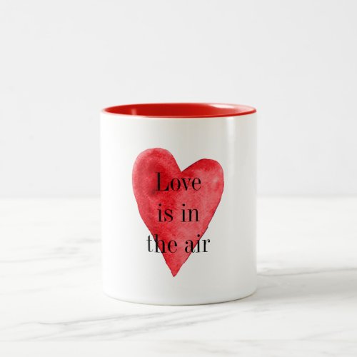 Red Heart Two_Tone Coffee Mug