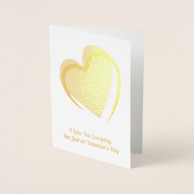 Red Heart, Valentine Foil Card (Front)