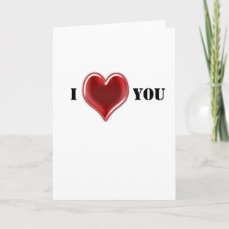 Red Heart Valentine's Day Card