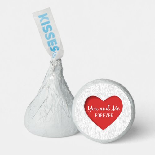 Red Heart Valentines Day Card Hersheys Kisses