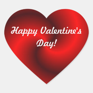 Red heart Valentine's day Heart Sticker