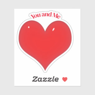 Red Heart Valentine's Day Sticker