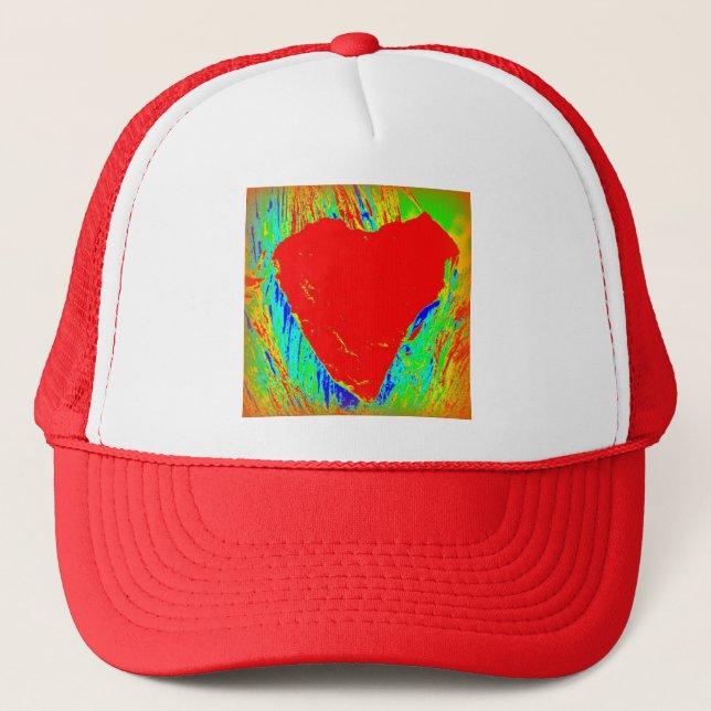 red heart valentine's hat (Front)