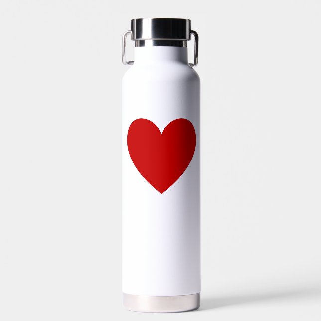 Red Heart Water Bottle (Front)