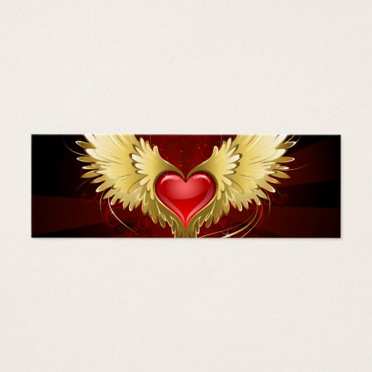 Red Heart with Golden Wings (Front)