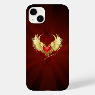 Red Heart with Golden Wings Case-Mate iPhone 14 Plus Case