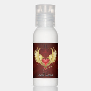 Red Heart with Golden Wings Hand Lotion