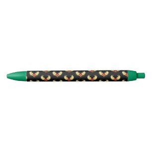Red Heart with Golden Wings Pen