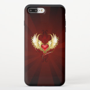 Red Heart with Golden Wings iPhone 8/7 Plus Slider Case