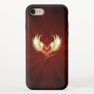 Red Heart with Golden Wings iPhone 8/7 Slider Case